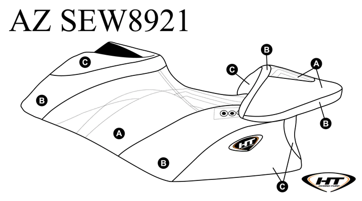 HT Premier Seat Cover Sea Doo RXP-X 300/325 (2021+) - Custom