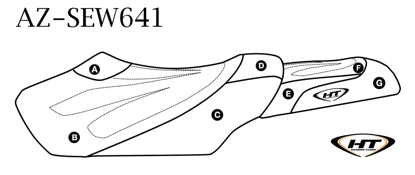 HT Premier Seat Cover Kawasaki STX-12F (06-11) / STX-15F (06-19) - Custom
