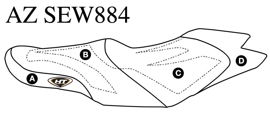 HT Premier Seat Cover Sea Doo GTS, GTI (11-17) / Wake 155 (12-17) - Custom