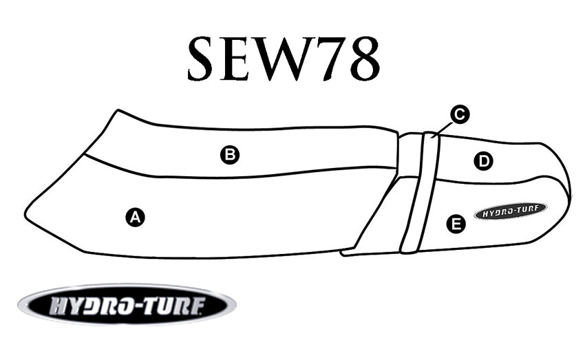 Hydro Turf Seat Cover Yamaha WaveVenture (94-96) - Custom