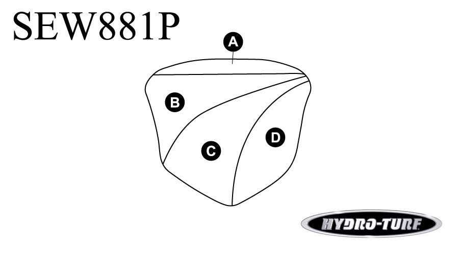 Hydro Turf Seat Cover Sea Doo GTX (07-09) / RXP (07-08) (not RXP-X) Chin Pad Cover - Custom