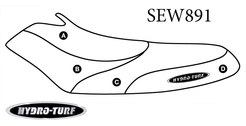Hydro Turf Seat Cover Sea Doo RXP-X (04-11) - Custom