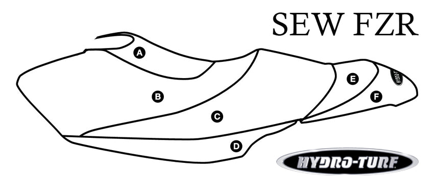 Hydro Turf Seat Cover Yamaha FZR (09-11) - Custom