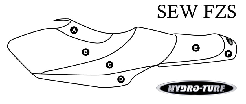 Hydro Turf Seat Cover Yamaha FZS (09-16) - Custom