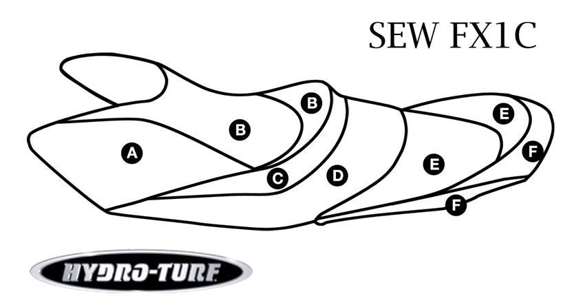 Hydro Turf Seat Cover Yamaha FX Cruiser SHO (08-09) - Custom