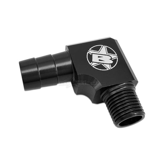 Blowsion Billet 90 Degree Barbed Fitting 1/8 NPT x 3/8