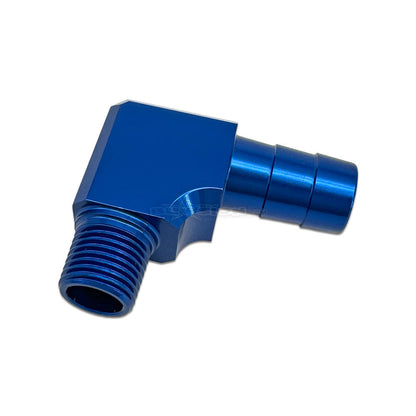 Blowsion Billet 90 Degree Barbed Fitting 1/8 NPT x 3/8