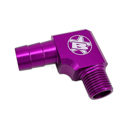 Blowsion Billet 90 Degree Barbed Fitting 1/8 NPT x 3/8