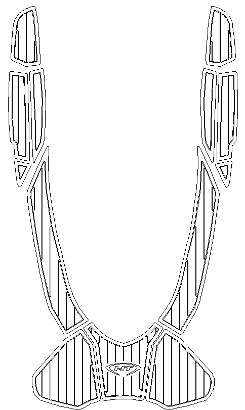 Hydro Turf Sea Doo RXT-X 300 (16-17) Mat Kit with PSA Backing - PRO SERIES