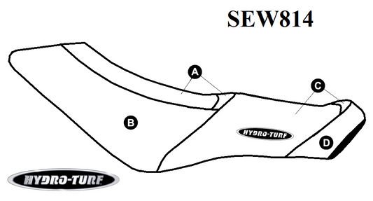 Hydro Turf Seat Cover Sea Doo Spark 3-Up (24+) - Custom