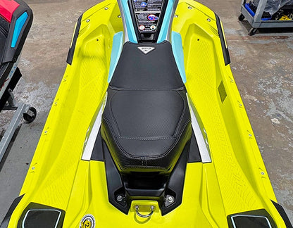 Riva Racing Yamaha 2025+ JetBlaster 2up (All) Seat Cover - Black w/Silver Stitching