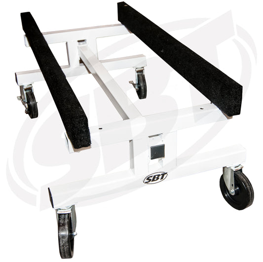 SBT PWC Shop Cart Workshop stand - Trailer Height (20") - 20" or 14" Adjustable Bunk Centers with 6" Wheels