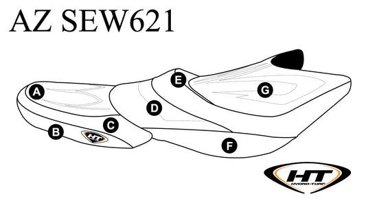 HT Premier Seat Cover Kawasaki Ultra 310R & 310X SE (14-18) - Custom