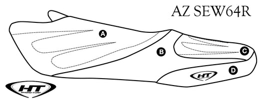 HT Premier Seat Cover Kawasaki 1200STX-R (02-05) / STX (03-05) / 900STX (06) / STX (12) - Custom