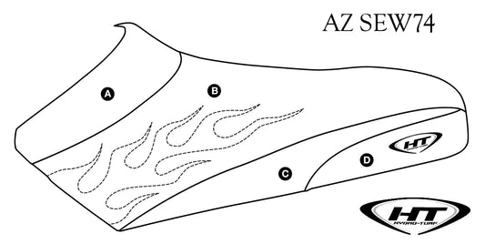 HT Premier Seat Cover Yamaha Blaster 1 - Custom