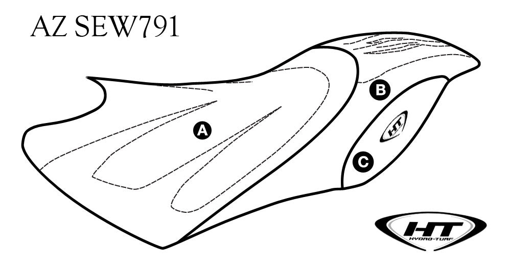 HT Premier Seat Cover Yamaha GP 800R (01-02) / 1200 R (00-02) - Custom