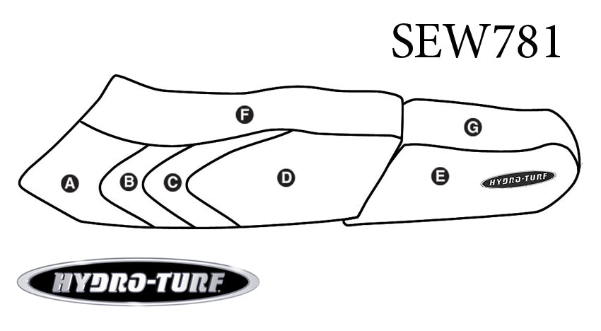 Hydro Turf Seat Cover Yamaha WaveVenture (97-98) - Custom