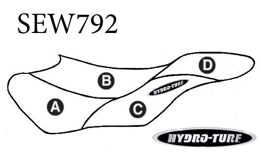 Hydro Turf Seat Cover Yamaha GP1300R (03-08) / GP800R (01-05) - Custom