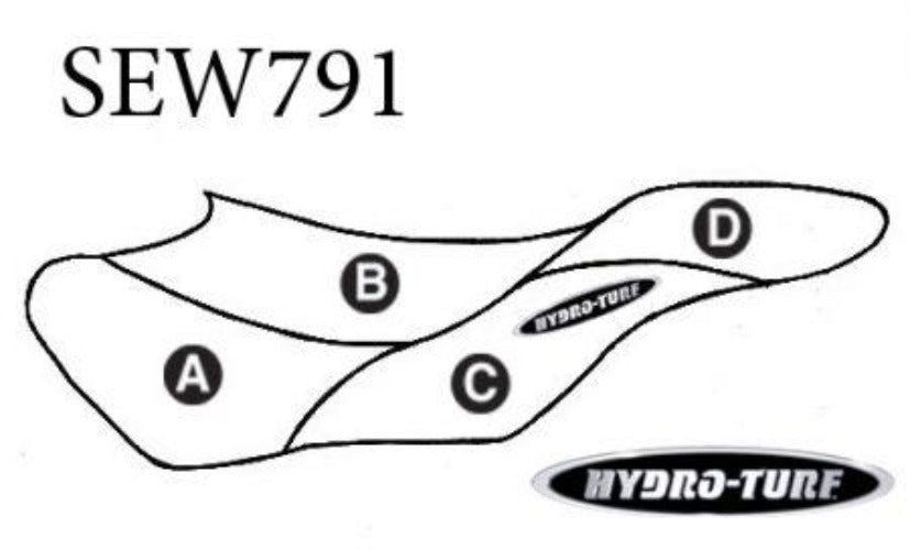 Hydro Turf Seat Cover Yamaha GP800R (01-02) / GP1200R (00-02) - Custom